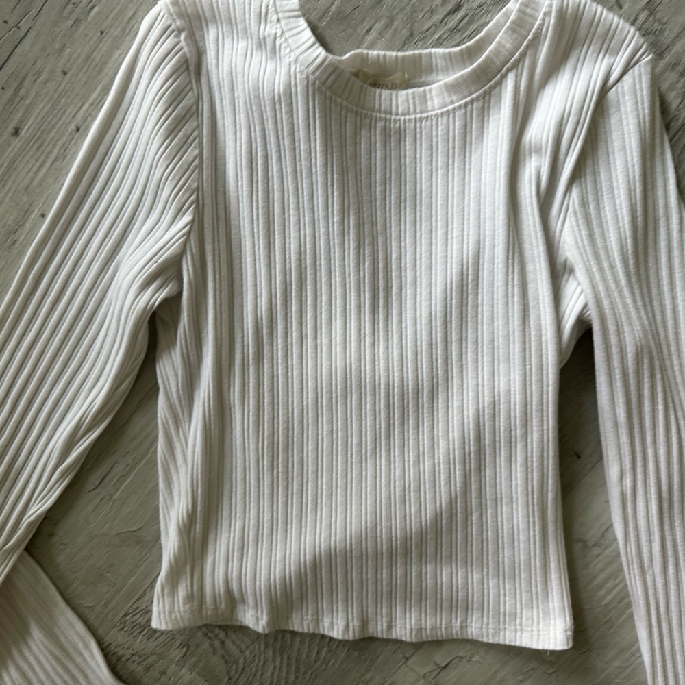 White Bozzolo long Steve skin tight shirt in size L